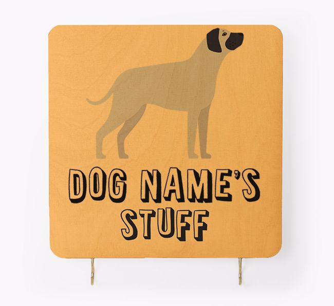 'Dog's Stuff' - Personalised {breedFullName} Lead & Collar Hanger